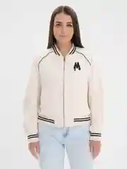 Белый женский бомбер Aloha