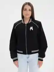 Черный женский бомбер Aloha