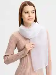 Белый шарф женский, легкий , 2 цвета