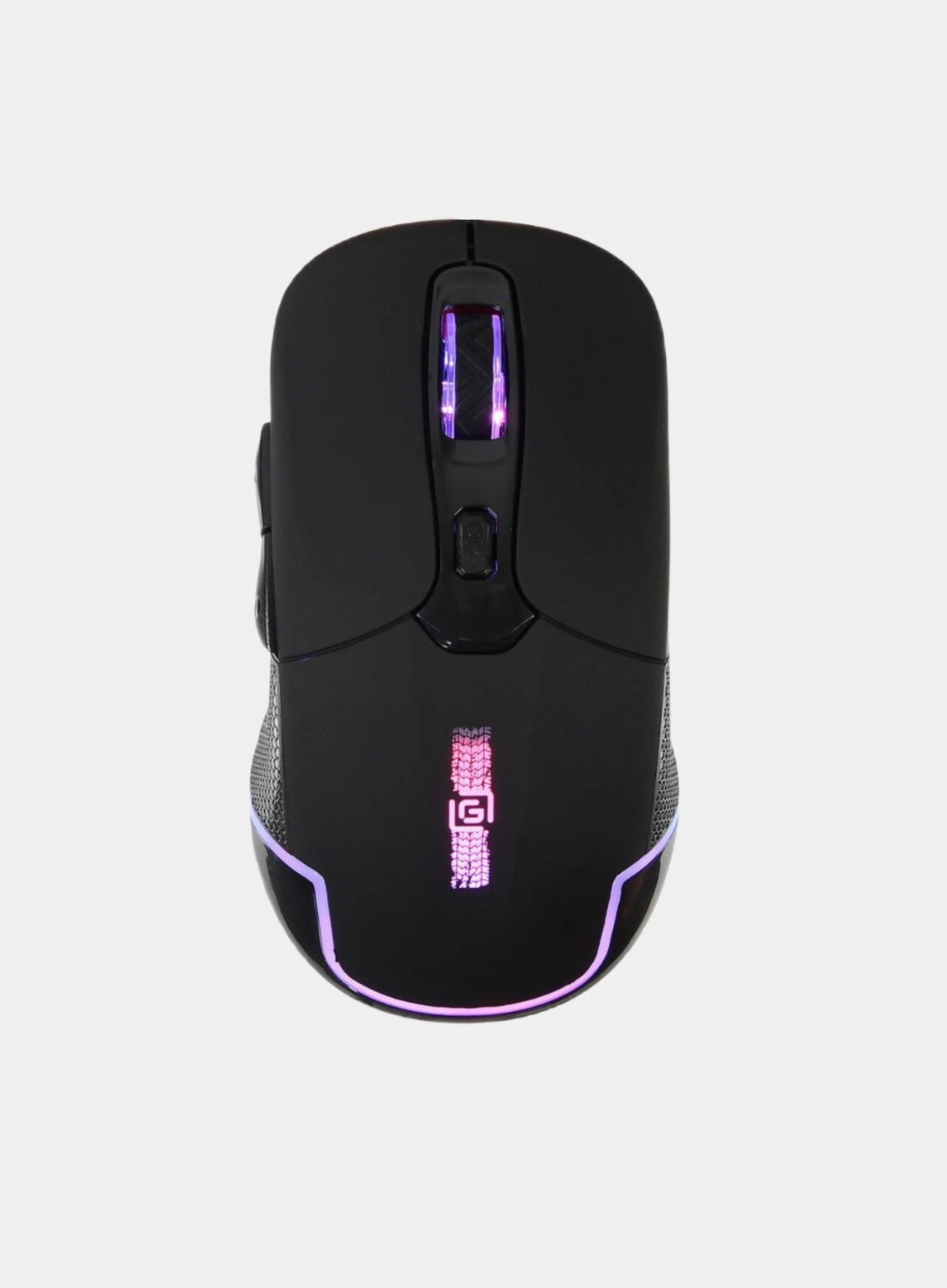 Черный мышь игровая компьютерная Oklick 965G RACER, с подсветкой проводная USB