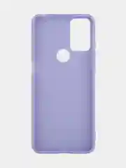 Сиреневый силиконовый чехол для TCL 20B с матовым покрытием и защитой вокруг модуля камер