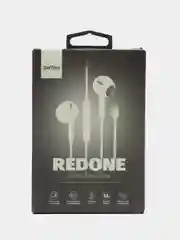 Белый perfeo наушники вкладыши c микрофоном REDONE 8pin-BT, белый, чёрный
