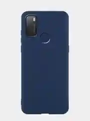 Темно-синий чехол для TCL 20Y и TCL 20E, матовый, BROSCORP, силиконовый, тонкий, с защитой камер
