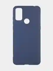 Темно-синий чехол для TCL 20Y и TCL 20E, матовый, BROSCORP, силиконовый, тонкий, с защитой камер
