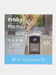 Белый проектор Frbby P20 Ppro портативный с Wi Fi, Bluetooth, 1920 х 1080, 4K HD, Android TV