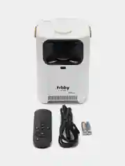 Белый проектор Frbby P20 Ppro портативный с Wi Fi, Bluetooth, 1920 х 1080, 4K HD, Android TV