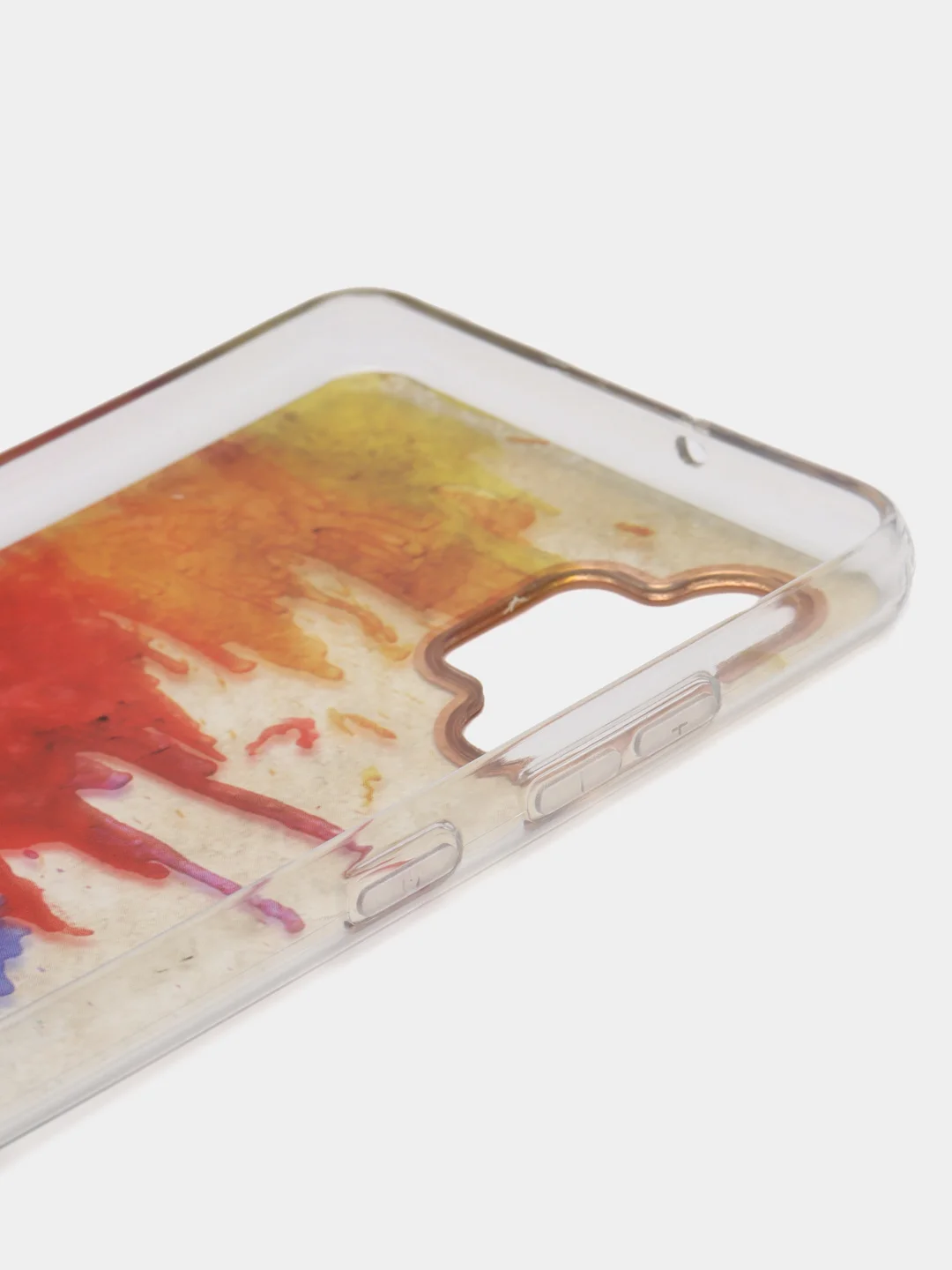 Желтый чехол Samsung Galaxy A32, Самсунг Галакси А32 твердый, прозрачный, с рисунком