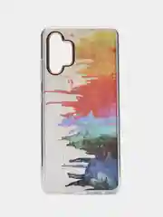 Индиго чехол Samsung Galaxy A32, Самсунг Галакси А32 твердый, прозрачный, с рисунком