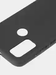 Черный чехол для TCL 20Y и TCL 20E, матовый, BROSCORP, силиконовый, тонкий, с защитой камер