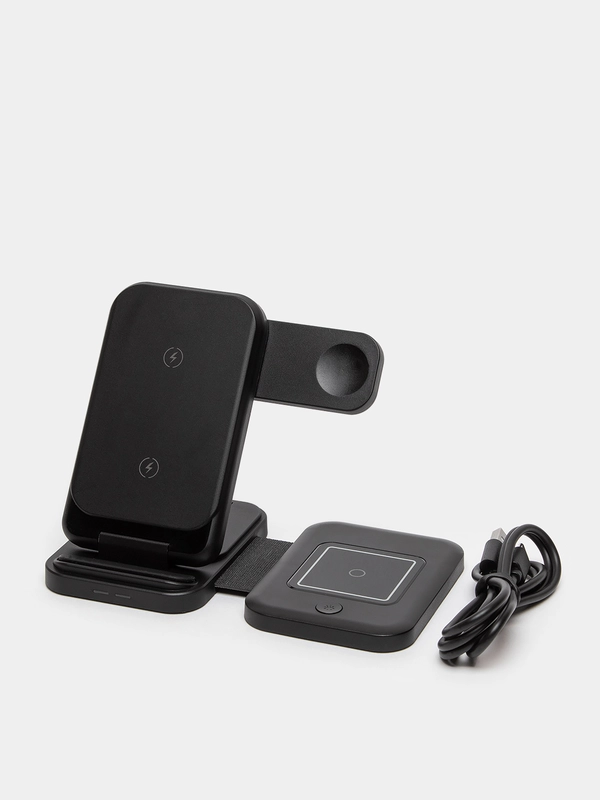 Беспроводная зарядка 3 в 1, для iPhone, iWatch, AirPods, Android