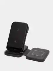 Черный беспроводная зарядка 3 в 1, для iPhone, iWatch, AirPods, Android