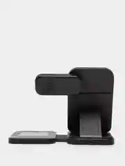 Черный беспроводная зарядка 3 в 1, для iPhone, iWatch, AirPods, Android