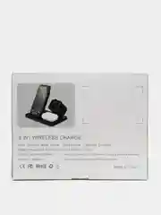 Черный беспроводная зарядка 3 в 1, для iPhone, iWatch, AirPods, Android