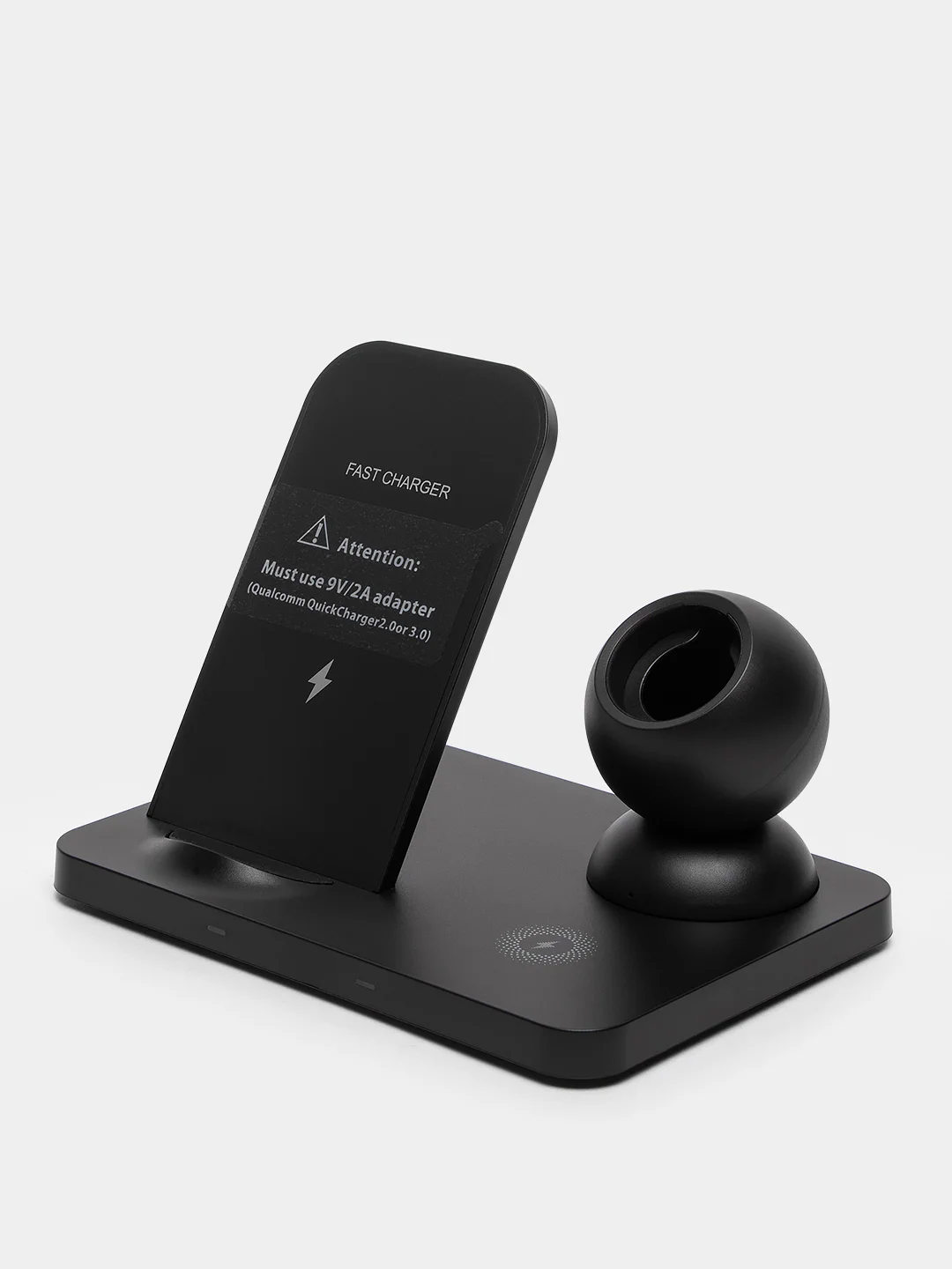 Черный беспроводная зарядка 3 в 1, для iPhone, iWatch, AirPods, Android