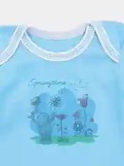 Небесно-голубой боди для новорожденных малышей, с длинным рукавом