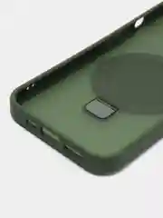 Зеленый чехол для iPhone 16 Pro, 16, 16 Pro Max, 14, 13, 15, 15 Pro Max, 11, 14 Pro Max, Magsafe