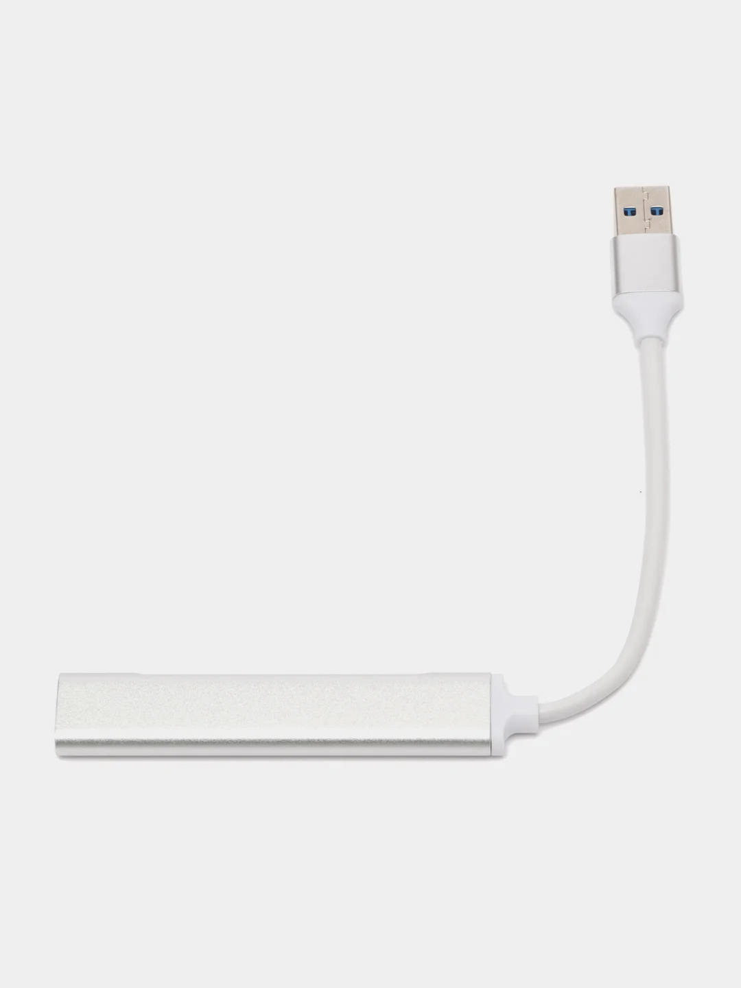 Серебряный usb разветвитель 3 порта + 1 Type-с порт