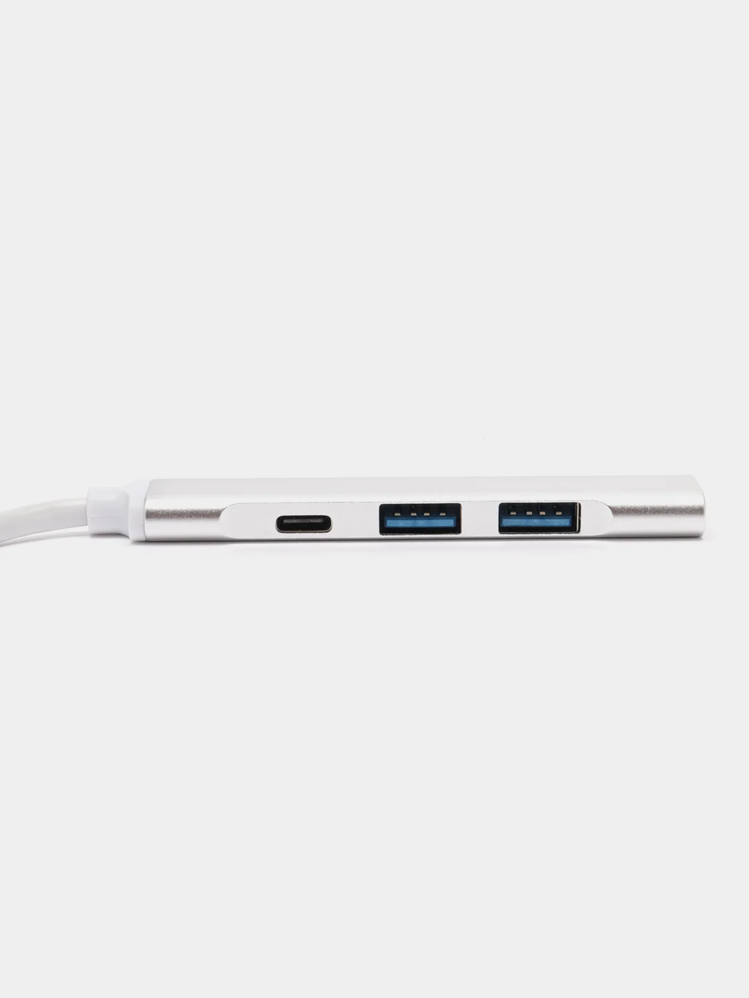 Серебряный usb разветвитель 3 порта + 1 Type-с порт