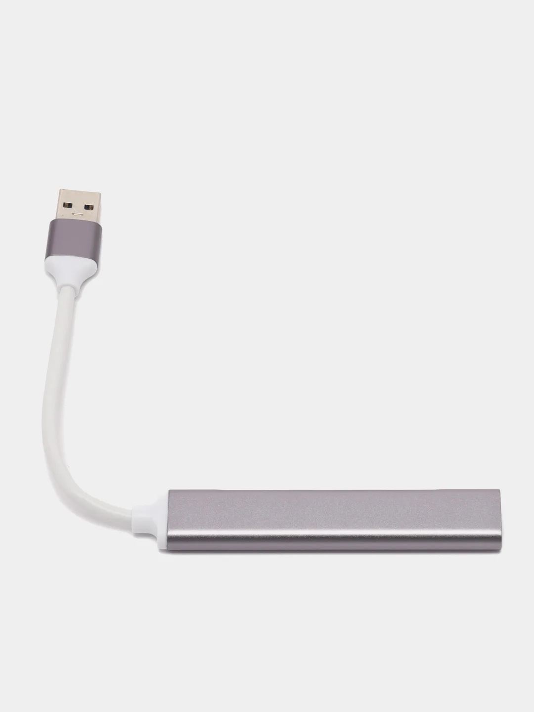 Серебряный usb разветвитель 3 порта + 1 Type-с порт