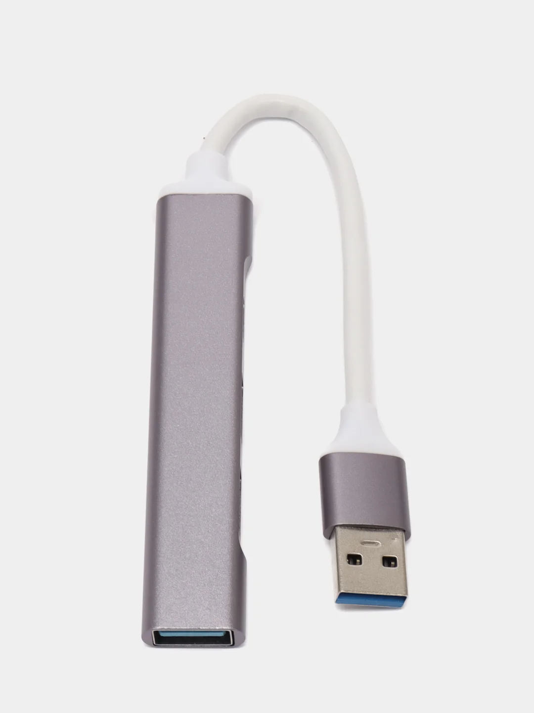 Серебряный usb разветвитель 3 порта + 1 Type-с порт