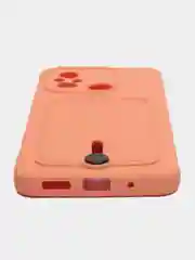 Пастельно-коралловый силиконовый чехол для Xiaomi Redmi 12C (Сяоми Редми 12С), прозрачный