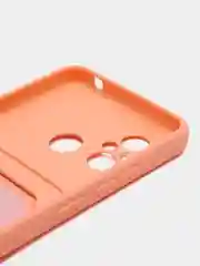 Пастельно-коралловый силиконовый чехол для Xiaomi Redmi 12C (Сяоми Редми 12С), прозрачный