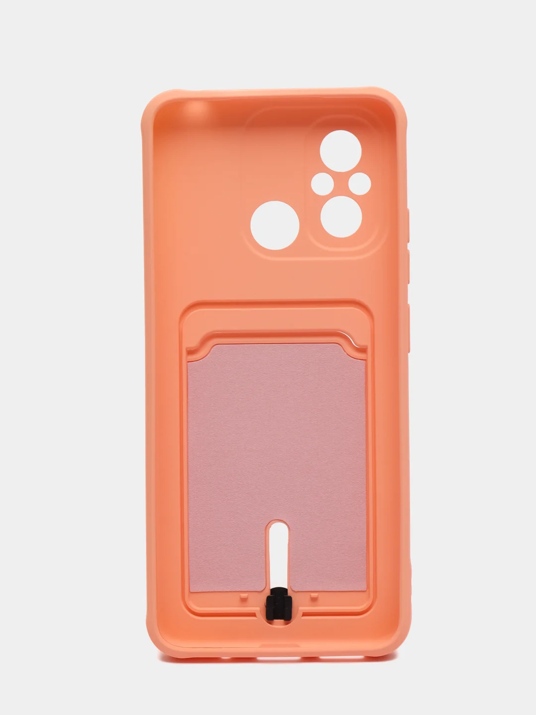 Пастельно-коралловый силиконовый чехол для Xiaomi Redmi 12C (Сяоми Редми 12С), прозрачный