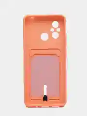 Пастельно-коралловый силиконовый чехол для Xiaomi Redmi 12C (Сяоми Редми 12С), прозрачный