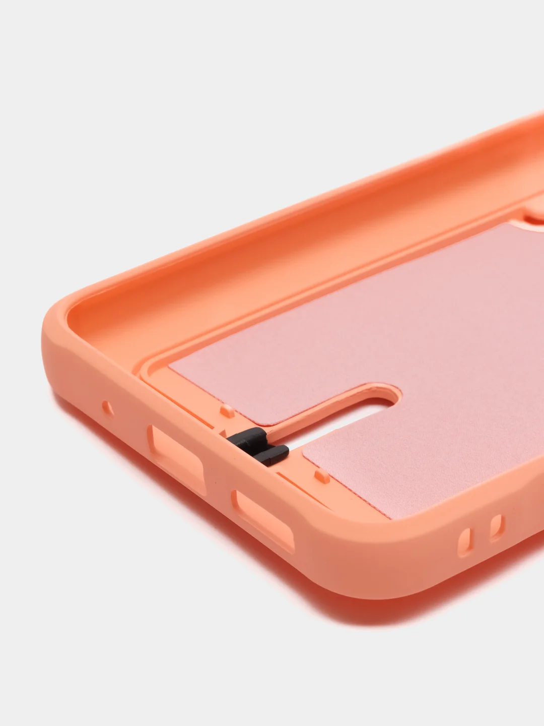Пастельно-коралловый силиконовый чехол для Xiaomi Redmi 12C (Сяоми Редми 12С), прозрачный