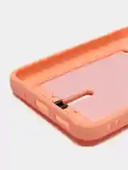Пастельно-коралловый силиконовый чехол для Xiaomi Redmi 12C (Сяоми Редми 12С), прозрачный