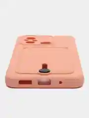 Пудровый силиконовый чехол для Xiaomi Redmi 12C (Сяоми Редми 12С), прозрачный
