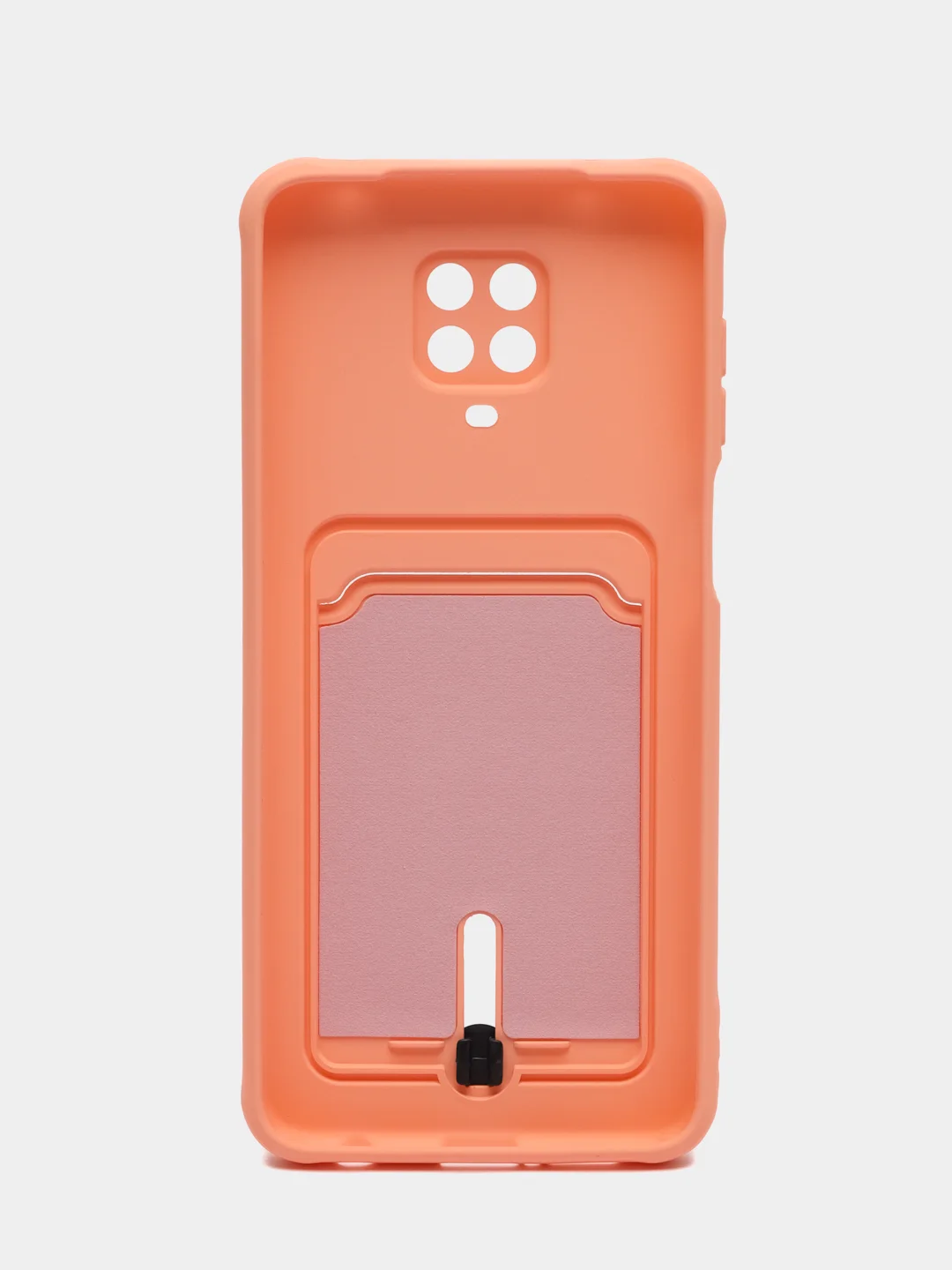 Пастельно-коралловый силиконовый чехол Xiaomi Redmi Note 9S, Note 9 Pro (Сяоми Нот 9С, Нот 9 Про), прозрачный