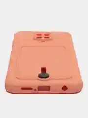 Пастельно-коралловый силиконовый чехол Xiaomi Redmi Note 9S, Note 9 Pro (Сяоми Нот 9С, Нот 9 Про), прозрачный