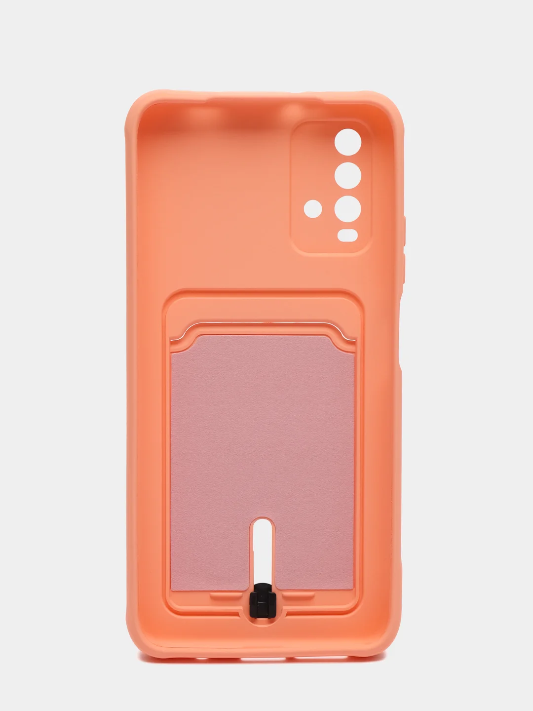 Пастельно-коралловый чехол силиконовый для Xiaomi Redmi 9T (Редми 9Т), с защитой камеры