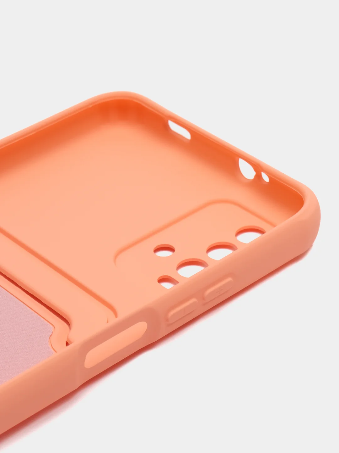 Пастельно-коралловый чехол силиконовый для Xiaomi Redmi 9T (Редми 9Т), с защитой камеры