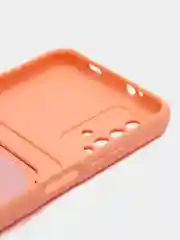 Пастельно-коралловый чехол силиконовый для Xiaomi Redmi 9T (Редми 9Т), с защитой камеры