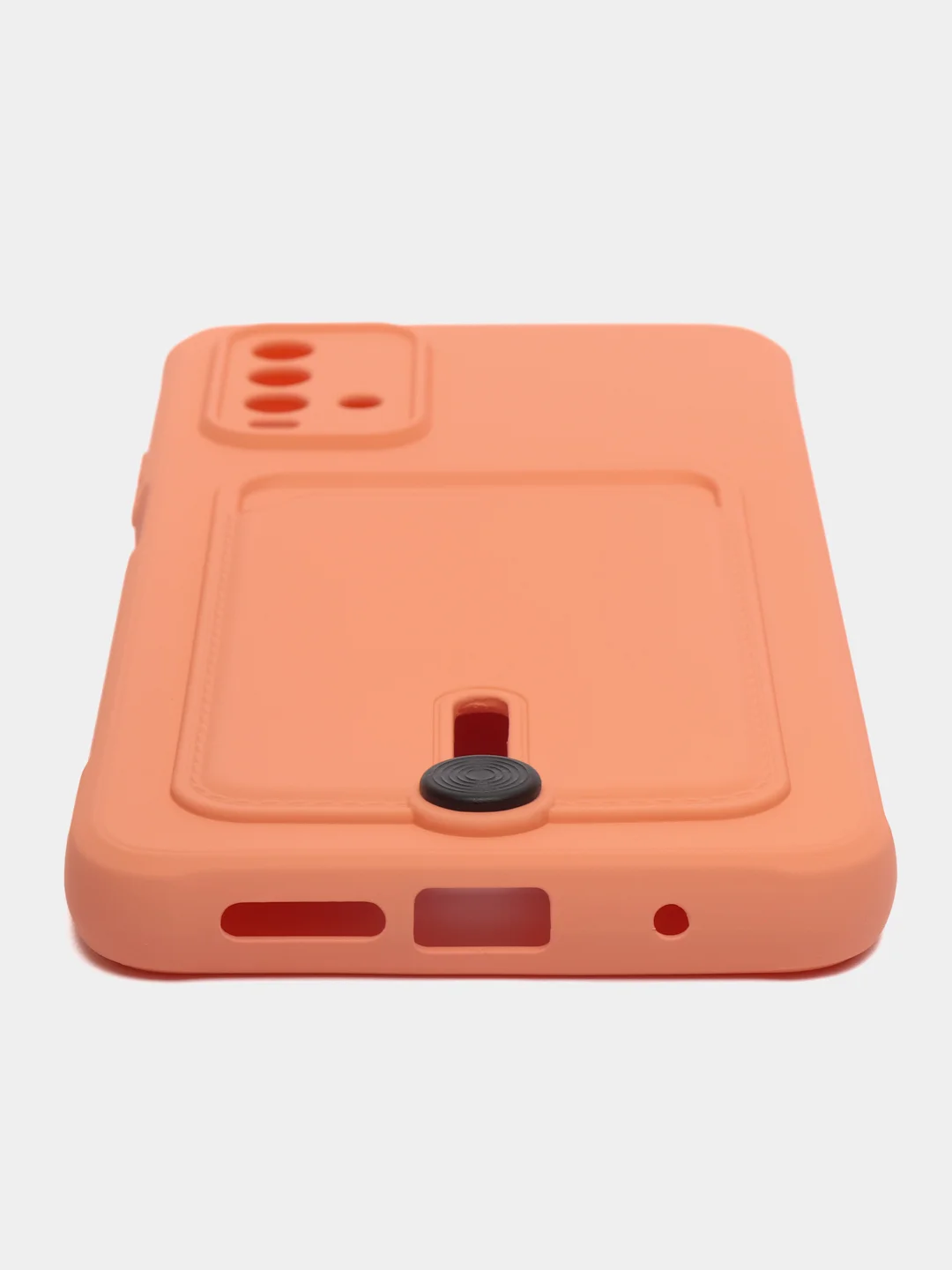 Пастельно-коралловый чехол силиконовый для Xiaomi Redmi 9T (Редми 9Т), с защитой камеры
