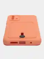 Пастельно-коралловый чехол силиконовый для Xiaomi Redmi 9T (Редми 9Т), с защитой камеры