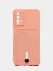 Пудровый чехол силиконовый для Xiaomi Redmi 9T (Редми 9Т), с защитой камеры
