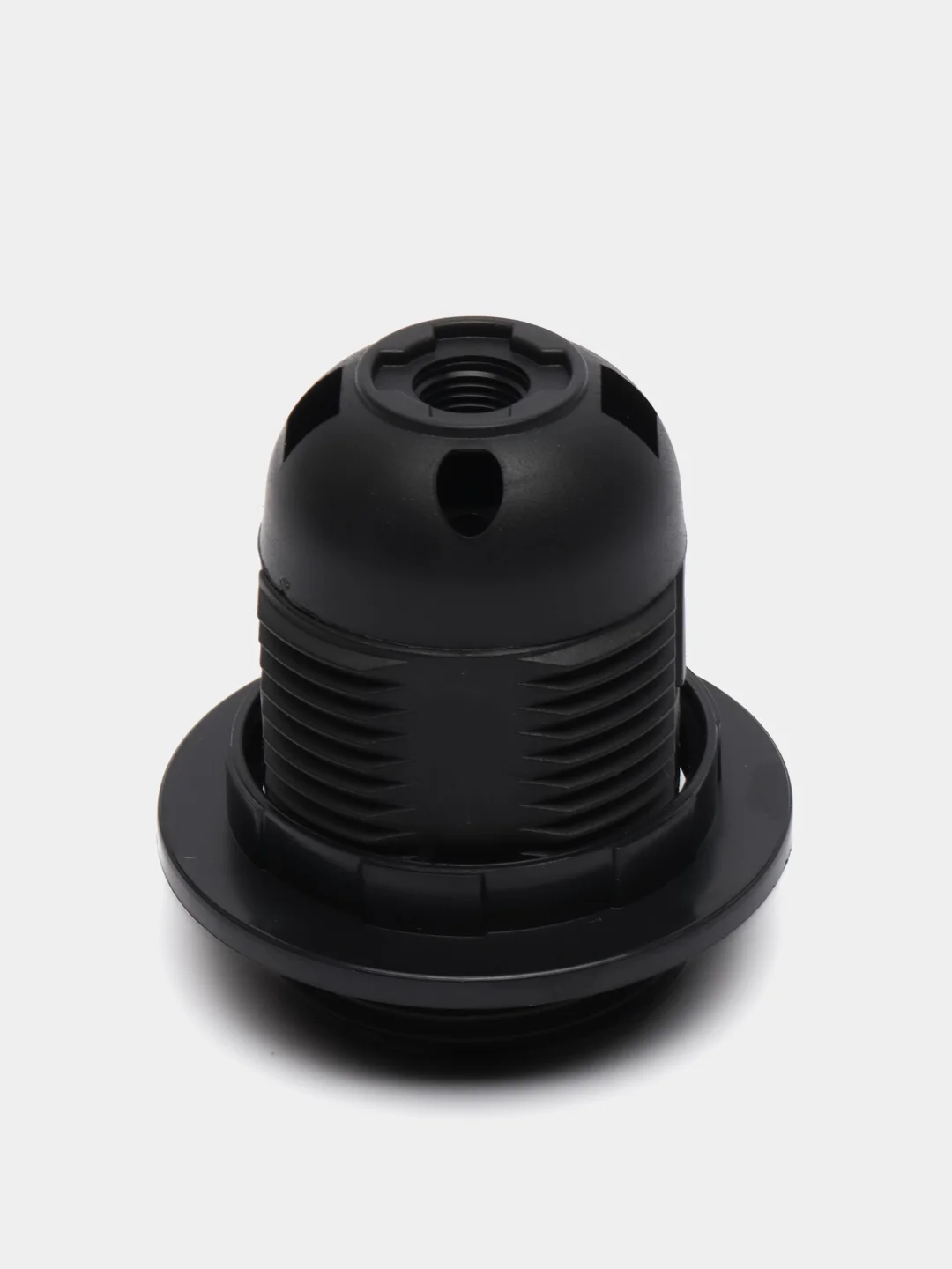 Черный патрон с прижимным кольцом IP20 Ecola