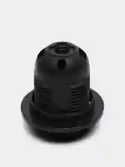 Черный патрон с прижимным кольцом IP20 Ecola