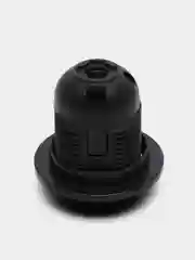 Черный патрон с прижимным кольцом IP20 Ecola