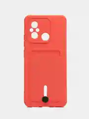 Коралловый силиконовый чехол для Xiaomi Redmi 12C (Сяоми Редми 12С), прозрачный