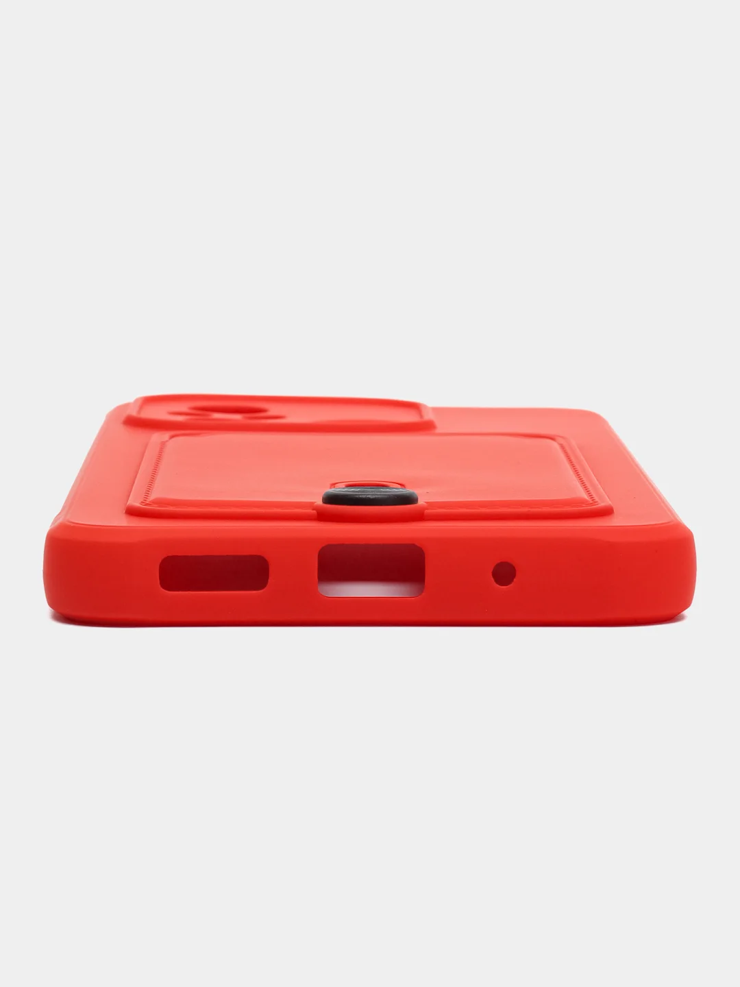 Красный силиконовый чехол для Xiaomi Redmi 12C (Сяоми Редми 12С), прозрачный