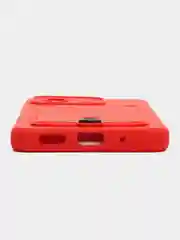 Красный силиконовый чехол для Xiaomi Redmi 12C (Сяоми Редми 12С), прозрачный