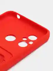 Красный силиконовый чехол для Xiaomi Redmi 12C (Сяоми Редми 12С), прозрачный