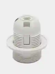 Белый патрон с прижимным кольцом IP20 Ecola