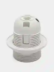 Белый патрон с прижимным кольцом IP20 Ecola