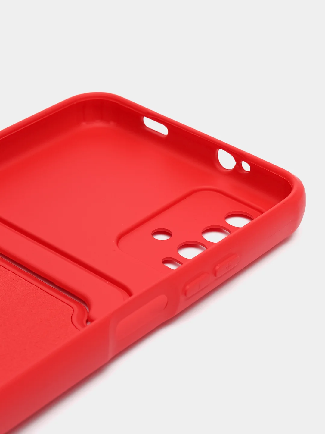 Вишнёвый чехол силиконовый для Xiaomi Redmi 9T (Редми 9Т), с защитой камеры