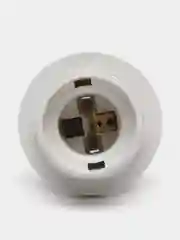 Белый патрон с прижимным кольцом IP20 Ecola